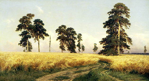 И.И. Шишкин. Рожь. 1878. Третьяковская галерея.